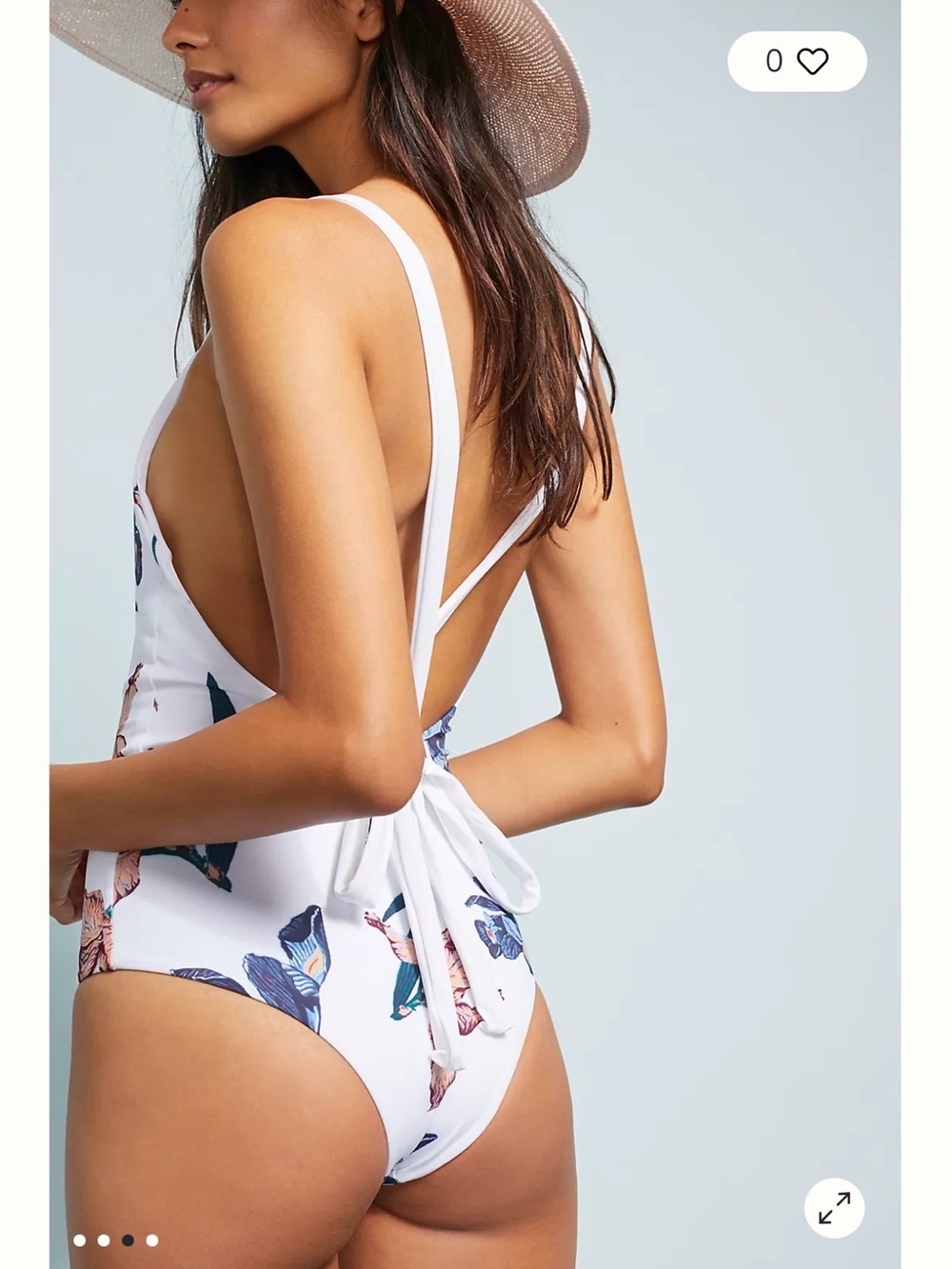 Anthropologie Tavik Iris Floral One-Piece Swimsuit